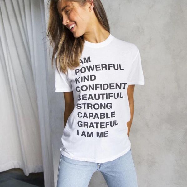 women's t-shirt empowerment cotton tee t shirt women summer letter printed oversize 2021 femme fashion streetwear, White
women's t-shirt empowerment cotton tee t shirt women summer letter printed oversize 2021 femme fashion streetwear, White