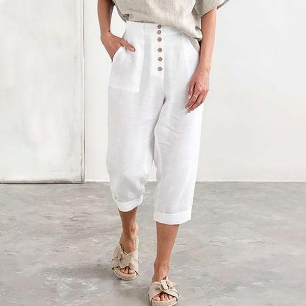 women's pants & capris heflashor linen trousers solid casual loose linens capri female harem for women fashion clothing, Black;white
women's pants & capris heflashor linen trousers solid casual loose linens capri female harem for women fashion clothing, Black;white