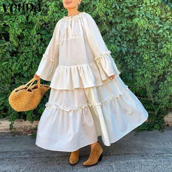 bohemian long dress holiday beach sundress sleeve maxi vonda vintage casual flares party vestido plus size dresses, Black;gray
bohemian long dress holiday beach sundress sleeve maxi vonda vintage casual flares party vestido plus size dresses, Black;gray