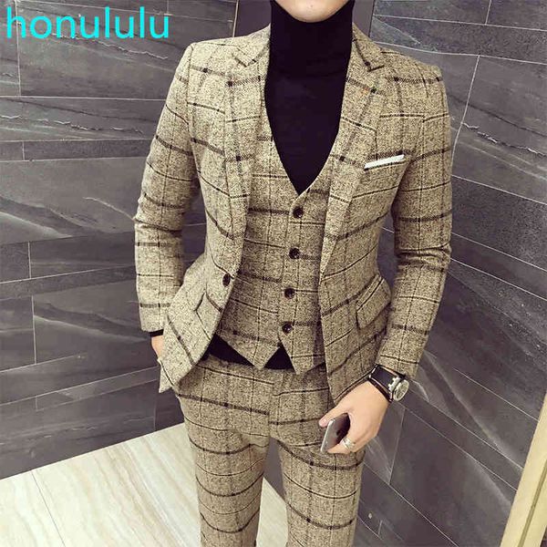 men's suits & blazers spring and autumn thin korean check british business suit three pieces of groom wedding formal man ed, White;black
men's suits & blazers spring and autumn thin korean check british business suit three pieces of groom wedding formal man ed, White;black