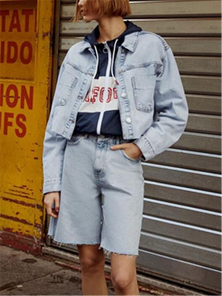za summer european and american womens short style all match loose snow wash denim casual shorts clothing, White;black
za summer european and american womens short style all match loose snow wash denim casual shorts clothing, White;black