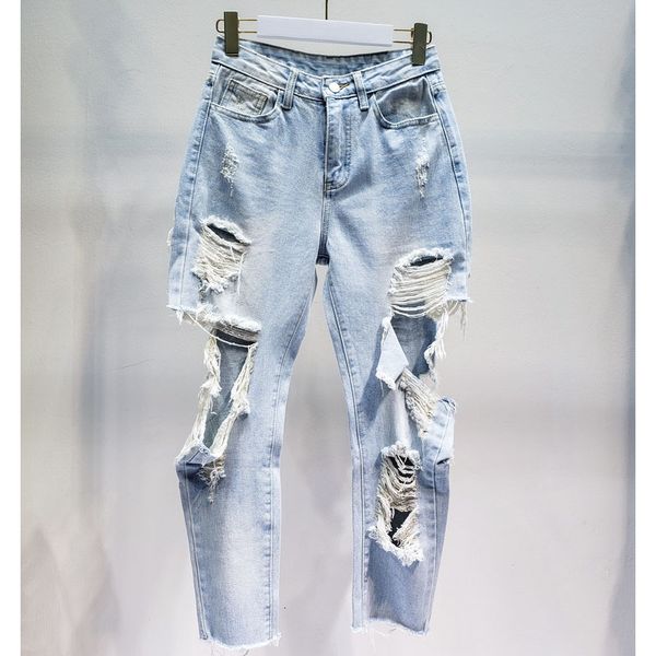 women's jeans tvvovvin woman denim womens ripped high waist hole ankle-length pants leisure pencil 7eny ms00, Blue
women's jeans tvvovvin woman denim womens ripped high waist hole ankle-length pants leisure pencil 7eny ms00, Blue