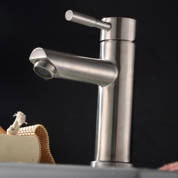 bathroom sink faucets lead-304 stainless steel basin faucet mixer tap
