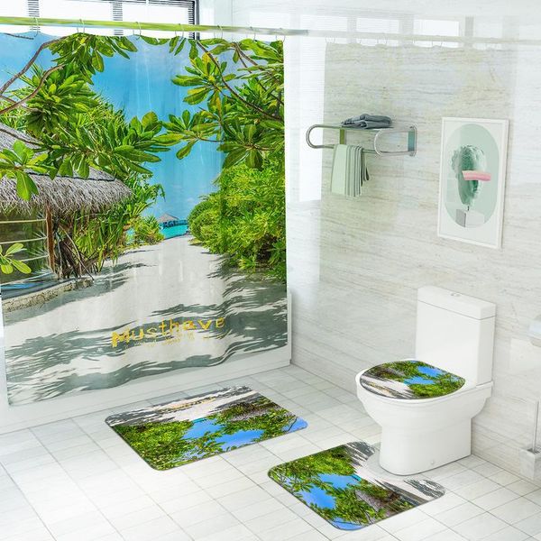 bath mats scenic pattern modern style home decor shower curtain set with hooks non slip toilet seat cover mat bathroom
bath mats scenic pattern modern style home decor shower curtain set with hooks non slip toilet seat cover mat bathroom