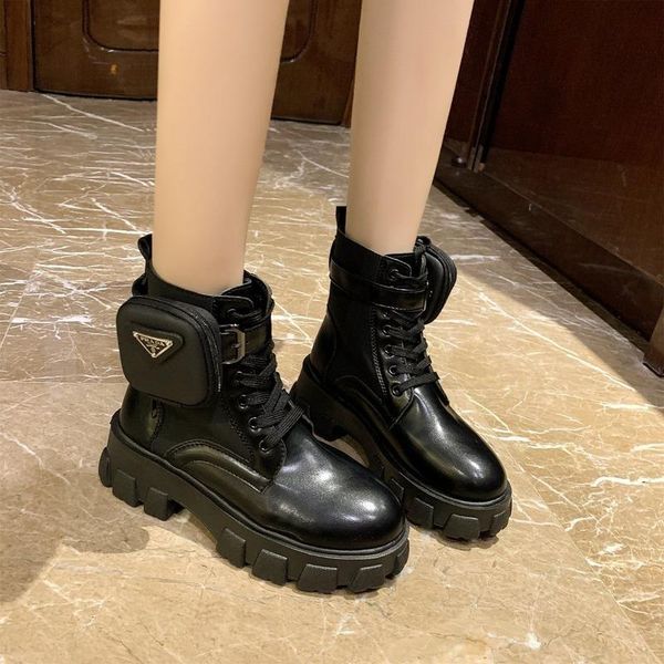 boots autumn winter women's thick-soled leather casual platform high shoes black fashion lace-up zapatos size 35-40
boots autumn winter women's thick-soled leather casual platform high shoes black fashion lace-up zapatos size 35-40