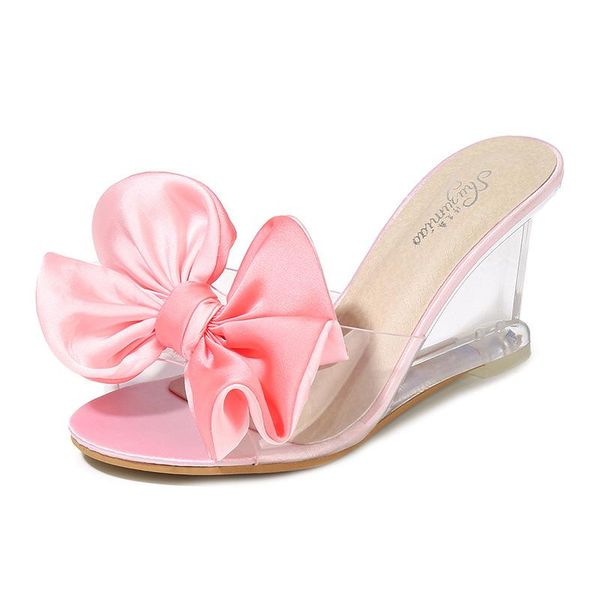 ladies transparent heels peep toe wedges shoes butterfly-knot high heel sandals women summer flower crystal, Black
ladies transparent heels peep toe wedges shoes butterfly-knot high heel sandals women summer flower crystal, Black