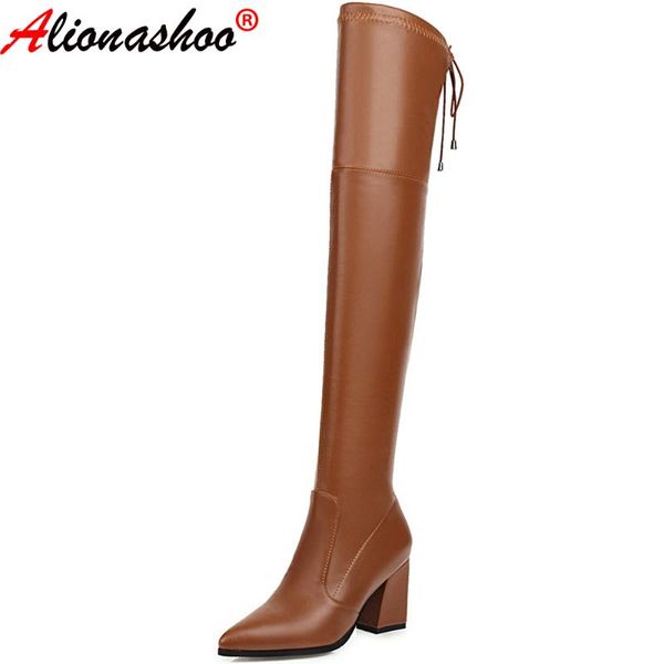 boots aliona shoo stretch over the knee thigh high female winter women fashion shoes 2021 black botas mujer size 46 
boots aliona shoo stretch over the knee thigh high female winter women fashion shoes 2021 black botas mujer size 46