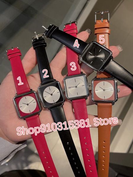 wristwatches geometric square watches women stainless steel quartz wristwatch lady silver black dial real leather clock 34m, Slivery;brown
wristwatches geometric square watches women stainless steel quartz wristwatch lady silver black dial real leather clock 34m, Slivery;brown