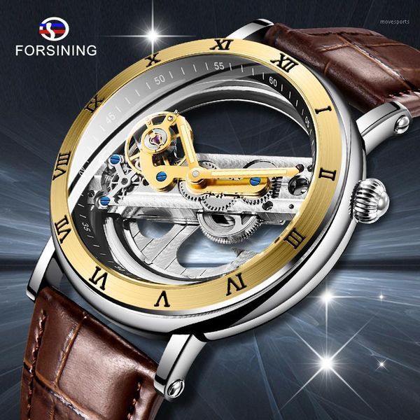 retro golden bridge auto mechanical watch men genuine leather band fashion vintage mens watches clock wristwatches, Slivery;brown
retro golden bridge auto mechanical watch men genuine leather band fashion vintage mens watches clock wristwatches, Slivery;brown