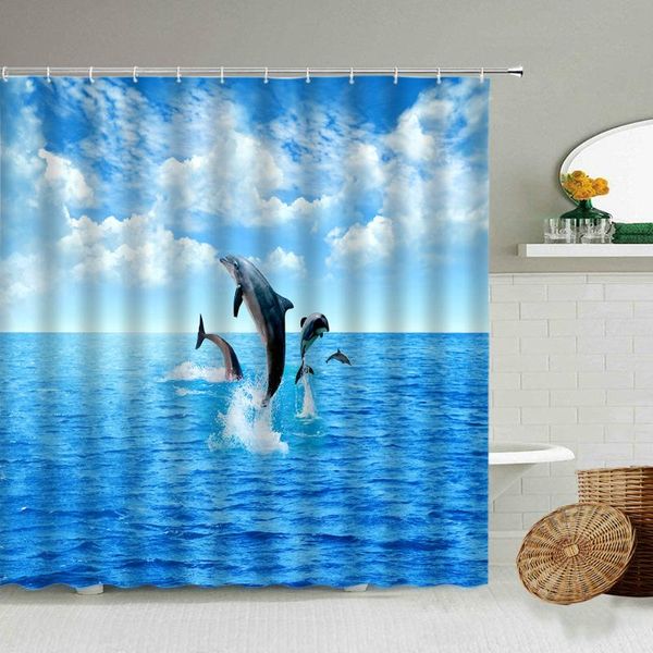 shower curtains ocean animals dolphin fish curtain sunshine waves castle whale natural scenery bathroom with hook waterproof cloth screen 
shower curtains ocean animals dolphin fish curtain sunshine waves castle whale natural scenery bathroom with hook waterproof cloth screen