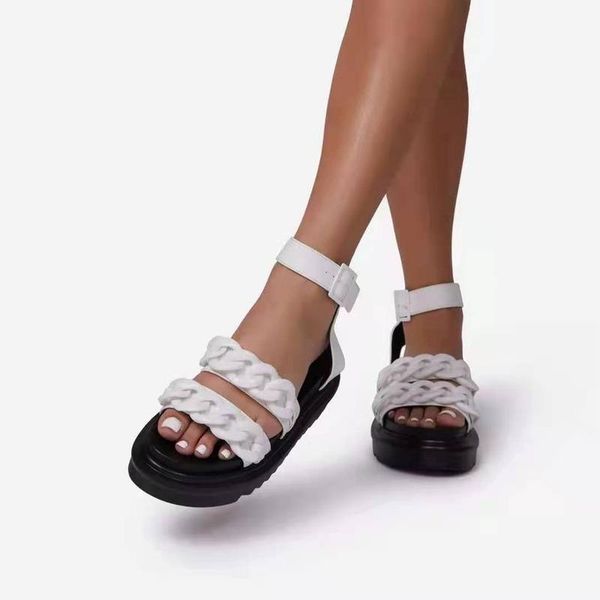 retro women sandals snake flat platform ladies wedge women's shoes woman casual buckle strap chain female summer, Black
retro women sandals snake flat platform ladies wedge women's shoes woman casual buckle strap chain female summer, Black