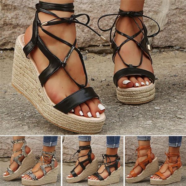 woman shoes wedges fashion ladies multi-strap crisscross platform sandals solid high heels open toe casual, Black
woman shoes wedges fashion ladies multi-strap crisscross platform sandals solid high heels open toe casual, Black