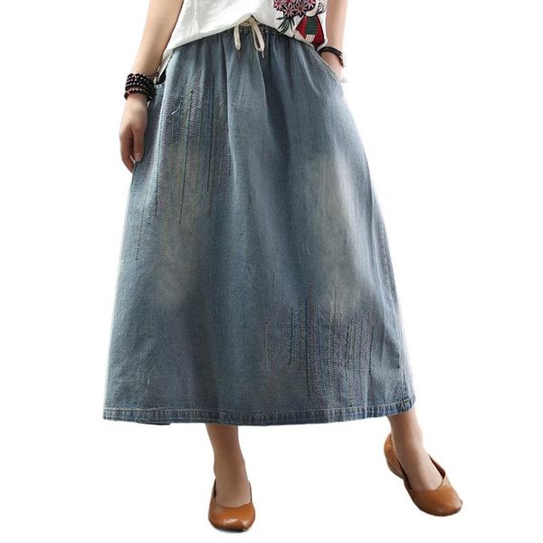 skirts spring women high waist a-line denim femme plus size fashion streetwear vintage embroidery art maxi jeans skirt mujer, Black
skirts spring women high waist a-line denim femme plus size fashion streetwear vintage embroidery art maxi jeans skirt mujer, Black