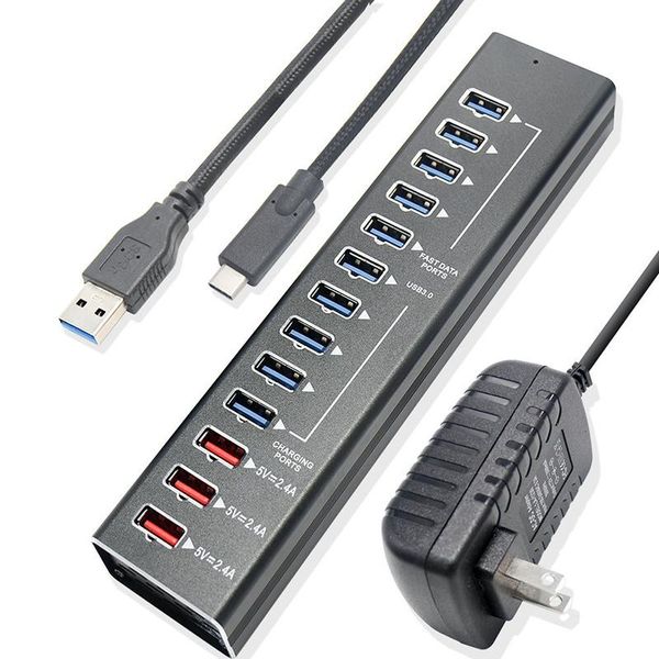 hubs usb 3.0 hub 10 port usb3.0 data ports 3 2.4a express charging
hubs usb 3.0 hub 10 port usb3.0 data ports 3 2.4a express charging