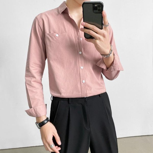 men's casual shirts spring 2021 loose men long sleeve solid all match front pocket decor 100% cotton blouse homme streetwear 3xl, White;black
men's casual shirts spring 2021 loose men long sleeve solid all match front pocket decor 100% cotton blouse homme streetwear 3xl, White;black