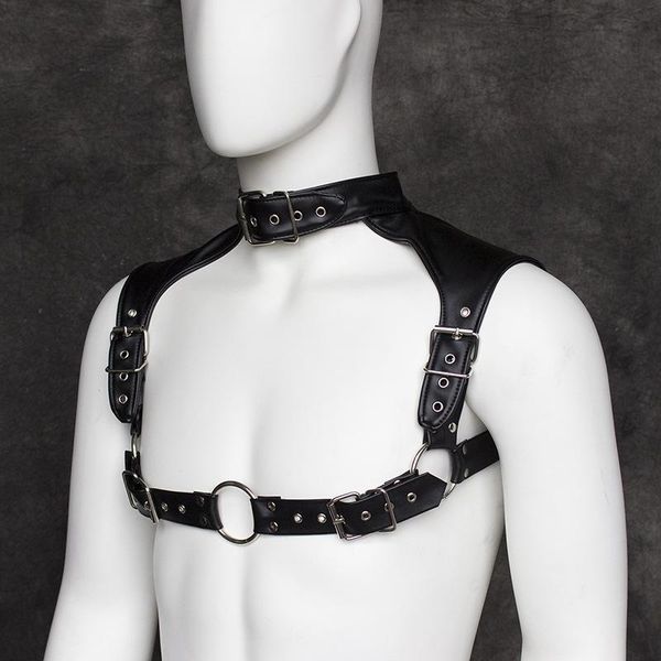belts pu leather metal eyelets double shoulders men adjustable body chest harness straps goth punk rock choker shoulder, Black;brown
belts pu leather metal eyelets double shoulders men adjustable body chest harness straps goth punk rock choker shoulder, Black;brown