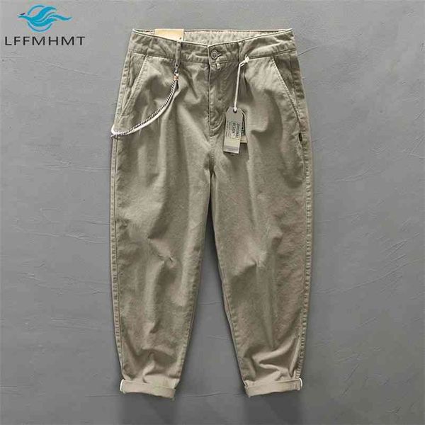 306 men fall fashion straight cargo pants japan style mid waist casual cotton multi pocket male wild daily trousers 210715, Black
306 men fall fashion straight cargo pants japan style mid waist casual cotton multi pocket male wild daily trousers 210715, Black