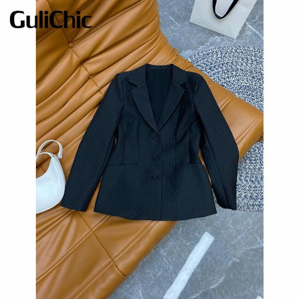 women's suits & blazers 8.2 gulichic jacquard notched collar long sleeve slim temperament casual blazer, White;black
women's suits & blazers 8.2 gulichic jacquard notched collar long sleeve slim temperament casual blazer, White;black