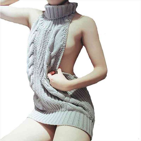 autumn summer turtleneck sleeveless long virgin killer sweater japanes knitted backless women sweaters and pullovers, White;black
autumn summer turtleneck sleeveless long virgin killer sweater japanes knitted backless women sweaters and pullovers, White;black