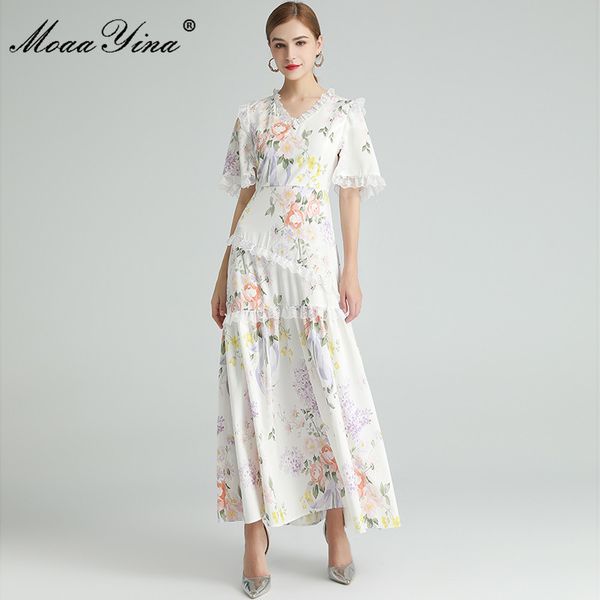 fashion designer dress spring autumn women's dress v-neck lace ruffles floral-print bohemia dresses 210524, Black;gray
fashion designer dress spring autumn women's dress v-neck lace ruffles floral-print bohemia dresses 210524, Black;gray