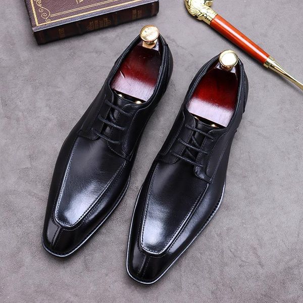 dress shoes 2021 spring plus size formal men genuine leather lace-up business shoe round-toe breathable stitching oxfords, Black
dress shoes 2021 spring plus size formal men genuine leather lace-up business shoe round-toe breathable stitching oxfords, Black