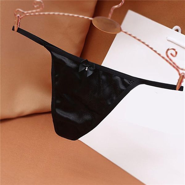 women's panties women thongs t-backs luxury satin large size elastic underwear briefs low waist bow g-string ladies lingeries, Black;pink
women's panties women thongs t-backs luxury satin large size elastic underwear briefs low waist bow g-string ladies lingeries, Black;pink