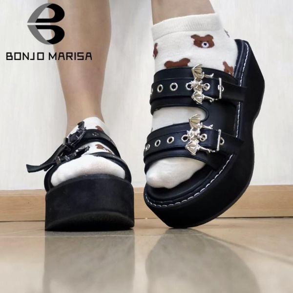 slippers big size 43 brand punk goth devil bat platform wedges non-slip women's casual leisure comfy summer stylish women shoes, Black
slippers big size 43 brand punk goth devil bat platform wedges non-slip women's casual leisure comfy summer stylish women shoes, Black