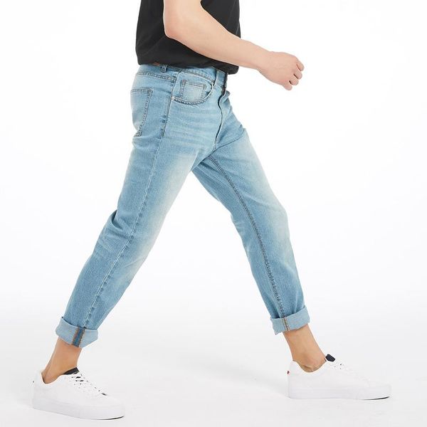 men's jeans stretch summer trend casual light blue washed slim pants
men's jeans stretch summer trend casual light blue washed slim pants