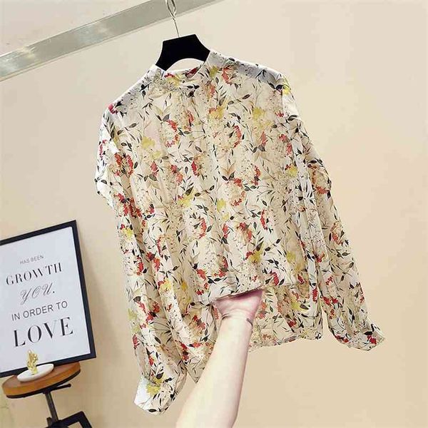 spring autumn women's retro lantern sleeve ruffled floral korean style loose long chiffon blouse s gx323 210507, White
spring autumn women's retro lantern sleeve ruffled floral korean style loose long chiffon blouse s gx323 210507, White