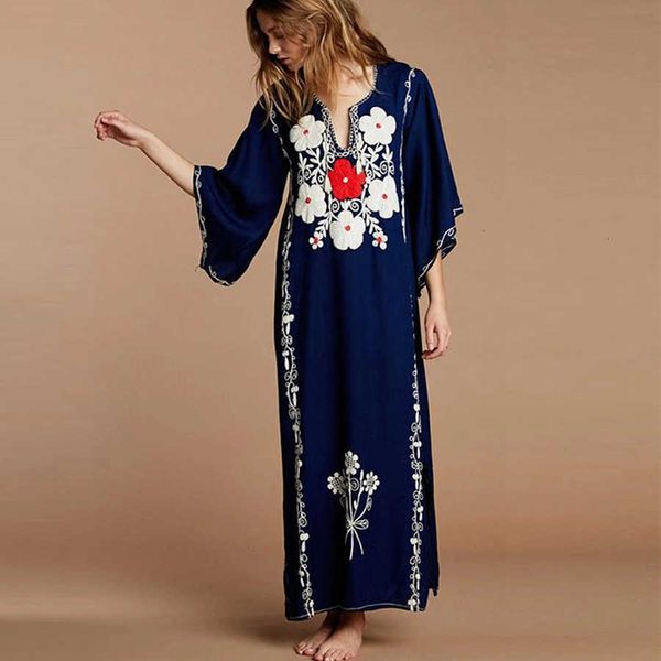 women's tanks & camis navy cotton floral embroidery long beach tunic dress women vestidos summer smock frock v neck maxi dresses 0urw, White
women's tanks & camis navy cotton floral embroidery long beach tunic dress women vestidos summer smock frock v neck maxi dresses 0urw, White