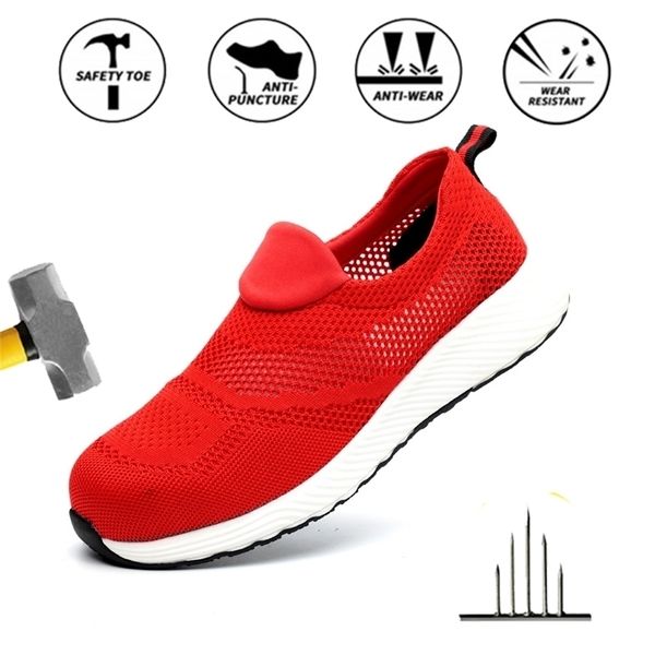 safety shoes men's puncture-proof protective security work summer breathable women men 211217, Black;brown
safety shoes men's puncture-proof protective security work summer breathable women men 211217, Black;brown