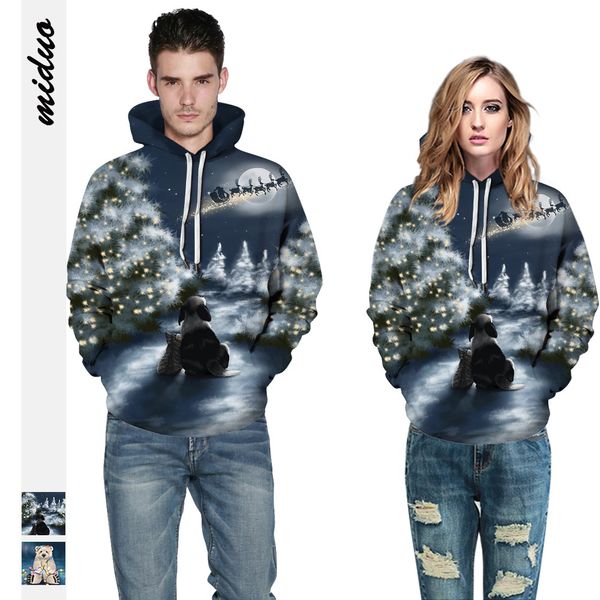 new christmas bear digital printing couple autumn hat long sleeve sweater fashionable street wear, Black
new christmas bear digital printing couple autumn hat long sleeve sweater fashionable street wear, Black