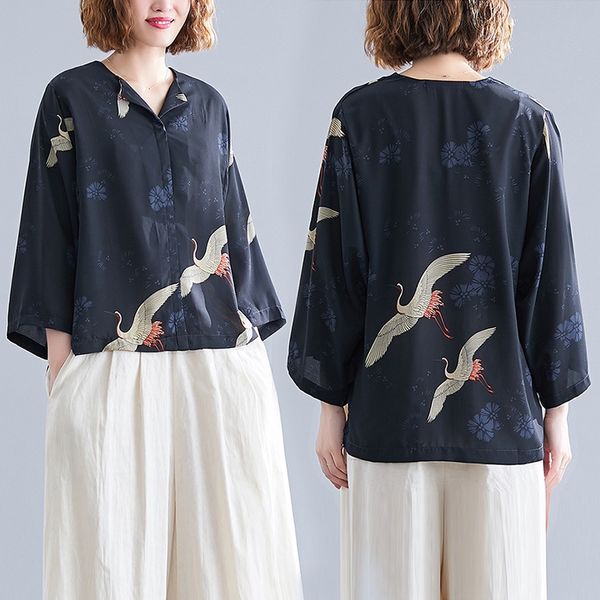 women kimono shirt crane print asian streetwear harajuku japanese clothes japanese sweets kimonos yukata women 11290, Red
women kimono shirt crane print asian streetwear harajuku japanese clothes japanese sweets kimonos yukata women 11290, Red