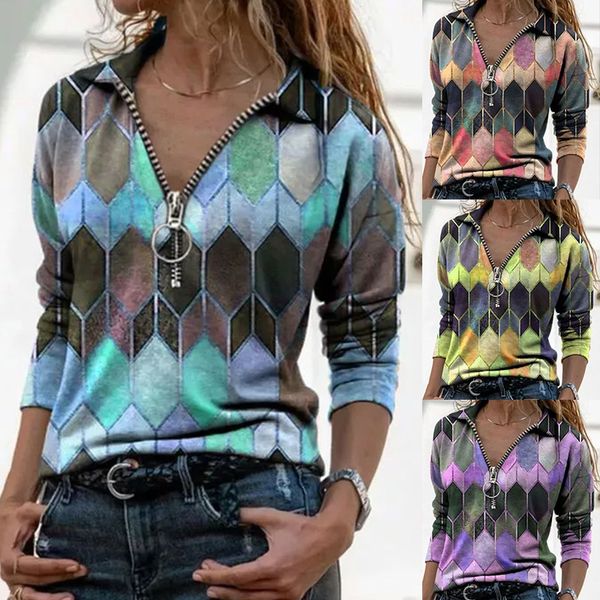 tees women's t-shirt 2021 color contrast printing long sleeve pullover temperament loose v-neck zipper t-shirt bottom shirt top, White
tees women's t-shirt 2021 color contrast printing long sleeve pullover temperament loose v-neck zipper t-shirt bottom shirt top, White