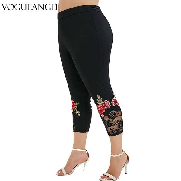 women's leggings fashion women lace applique embroidery solid elastic high waist pants casual skinny daily sport plus size 4xl, Black
women's leggings fashion women lace applique embroidery solid elastic high waist pants casual skinny daily sport plus size 4xl, Black