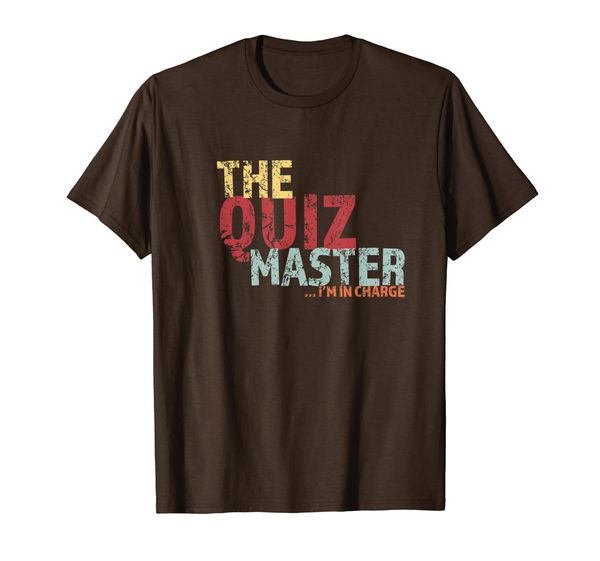 bar trivia quiz master funny shirt, White;black