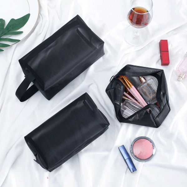storage bags cosmetic bag black transparent mesh pouch travel portable organizer toiletry zipper makeup
storage bags cosmetic bag black transparent mesh pouch travel portable organizer toiletry zipper makeup