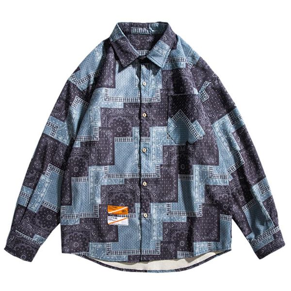 hip hop vintage color block cashew flower knitted shirt retro long sleeve men streetwear button 2021 men's casual shirts, White;black
hip hop vintage color block cashew flower knitted shirt retro long sleeve men streetwear button 2021 men's casual shirts, White;black