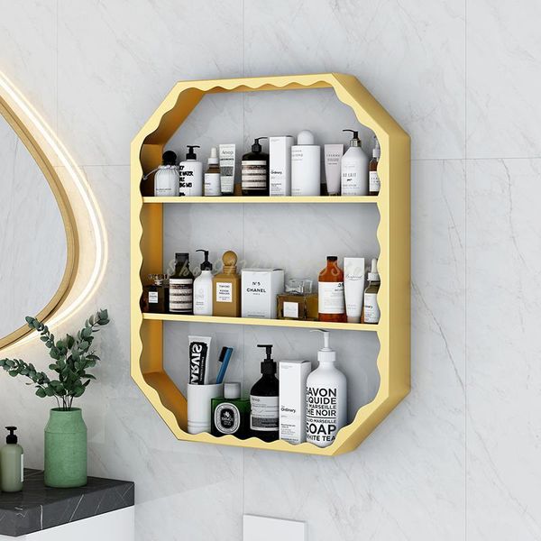 hooks & rails light luxury bathroom shelf punching toilet vanity wall multi-layer cosmetic storage wall-mounted
hooks & rails light luxury bathroom shelf punching toilet vanity wall multi-layer cosmetic storage wall-mounted