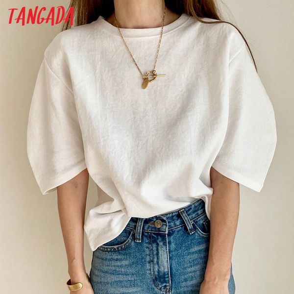 women cotton t puff short sleeve o neck tees ladies casual tee shirt street wear ai21 210416, White
women cotton t puff short sleeve o neck tees ladies casual tee shirt street wear ai21 210416, White