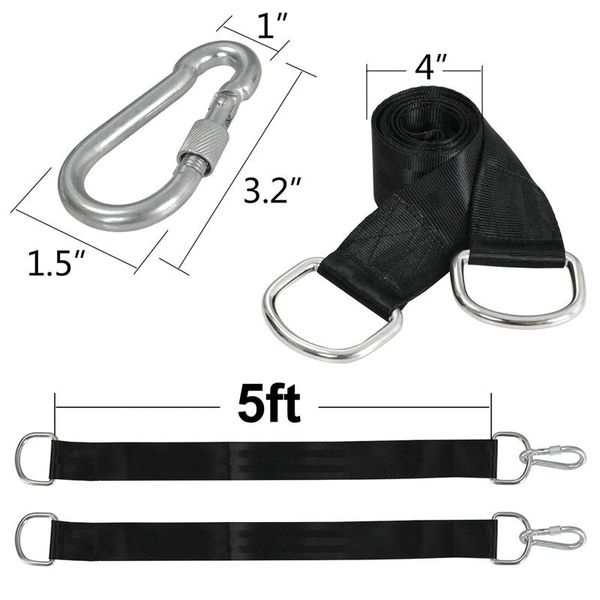 outdoor games & activities quality tree swing straps kit hanging hammock 5ft with 2 heavy duty carabiner hooks
outdoor games & activities quality tree swing straps kit hanging hammock 5ft with 2 heavy duty carabiner hooks
