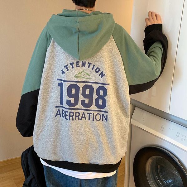 men's hoodies & sweatshirts stitching hooded sweatshirt loose printed letter oversize sports casual pullover streetwear trend men cloth, Black
men's hoodies & sweatshirts stitching hooded sweatshirt loose printed letter oversize sports casual pullover streetwear trend men cloth, Black