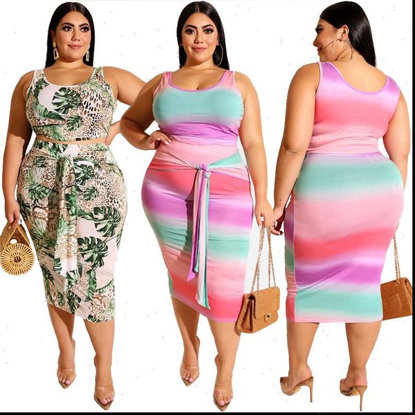 summer casual women tracksuits style 2 piece set womentight bag hips printed skirt mid calf length short vest sleeveless, Gray
summer casual women tracksuits style 2 piece set womentight bag hips printed skirt mid calf length short vest sleeveless, Gray