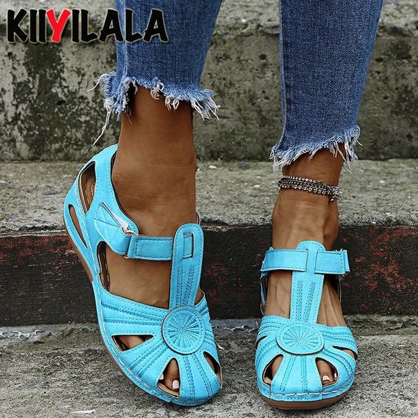 sandals kiiyilala hook & loop vintage wedge buckle casual sewing women shoes female ladies platform retro sandalias plus size, Black
sandals kiiyilala hook & loop vintage wedge buckle casual sewing women shoes female ladies platform retro sandalias plus size, Black