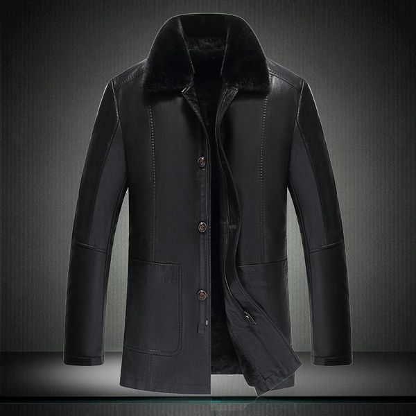men's fur & faux leather 2021 jacket winter men christmas gif for father middle-aged large collar liner warm thick snow wear 6xl 7xl 8x, Black
men's fur & faux leather 2021 jacket winter men christmas gif for father middle-aged large collar liner warm thick snow wear 6xl 7xl 8x, Black