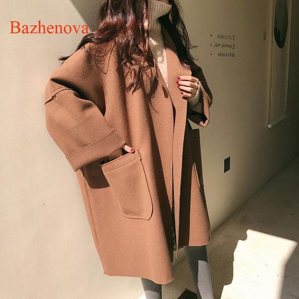 women's wool & blends bazhenova women loose coat girls all-match autumn plus size jakcet woman simple sweet elegant clothes outdoor coa, Black
women's wool & blends bazhenova women loose coat girls all-match autumn plus size jakcet woman simple sweet elegant clothes outdoor coa, Black