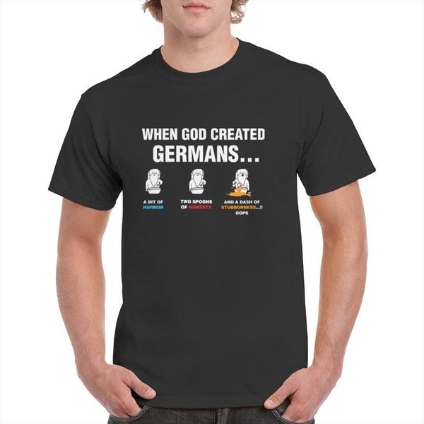 when god created germans t-shirt cotton cartoon letters graphics 100% female/man women's, White
when god created germans t-shirt cotton cartoon letters graphics 100% female/man women's, White
