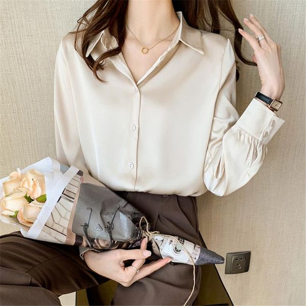 women's blouses & shirts fashion solid chiffon office career women casual single-breasted all-match leisure blouse shirt blusas, White
women's blouses & shirts fashion solid chiffon office career women casual single-breasted all-match leisure blouse shirt blusas, White