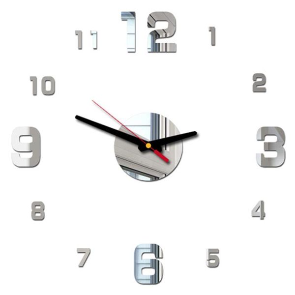 1pc wall clock 3d acrylic mirror surface sticker home office room decoration personality decor clocks
1pc wall clock 3d acrylic mirror surface sticker home office room decoration personality decor clocks