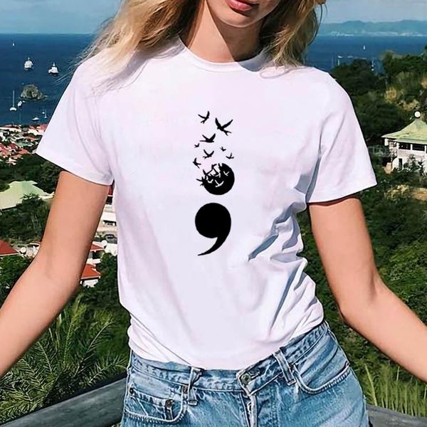 men's t-shirts semicolon birds t shirts women cotton summer short sleeve o-neck tee shirt femme casual tshirt loose camiseta mujer, White;black
men's t-shirts semicolon birds t shirts women cotton summer short sleeve o-neck tee shirt femme casual tshirt loose camiseta mujer, White;black